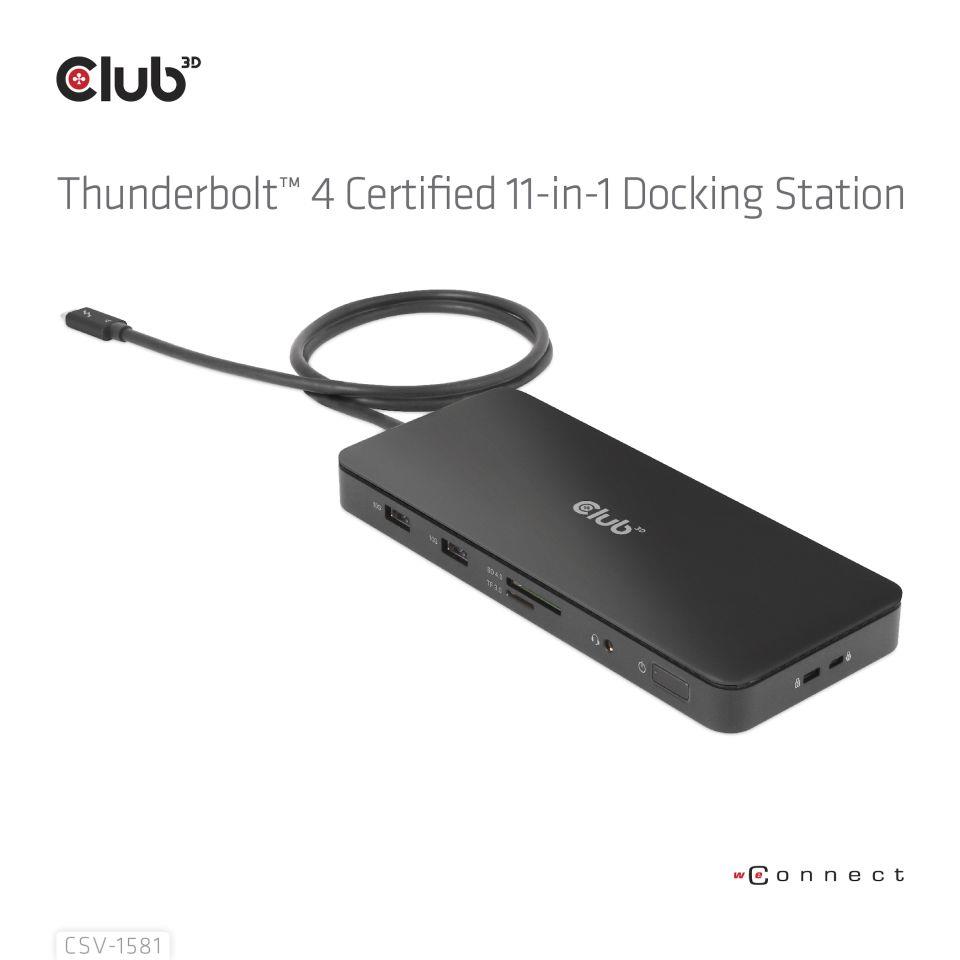 NB ACC DOCKING STATION 11IN1/THUNDERBOLT CSV-1581 CLUB3D - Image 3