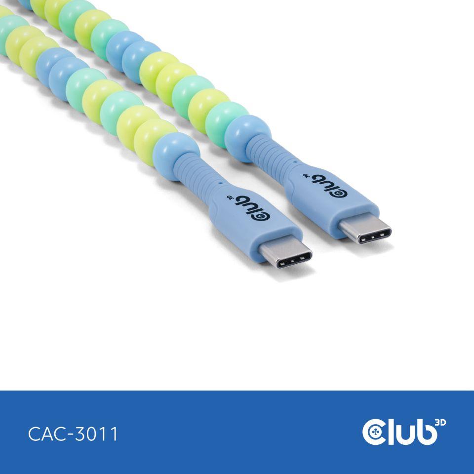 CABLE USB-C TO USB-C/BLUE CAC-3011 CLUB3D - Image 2