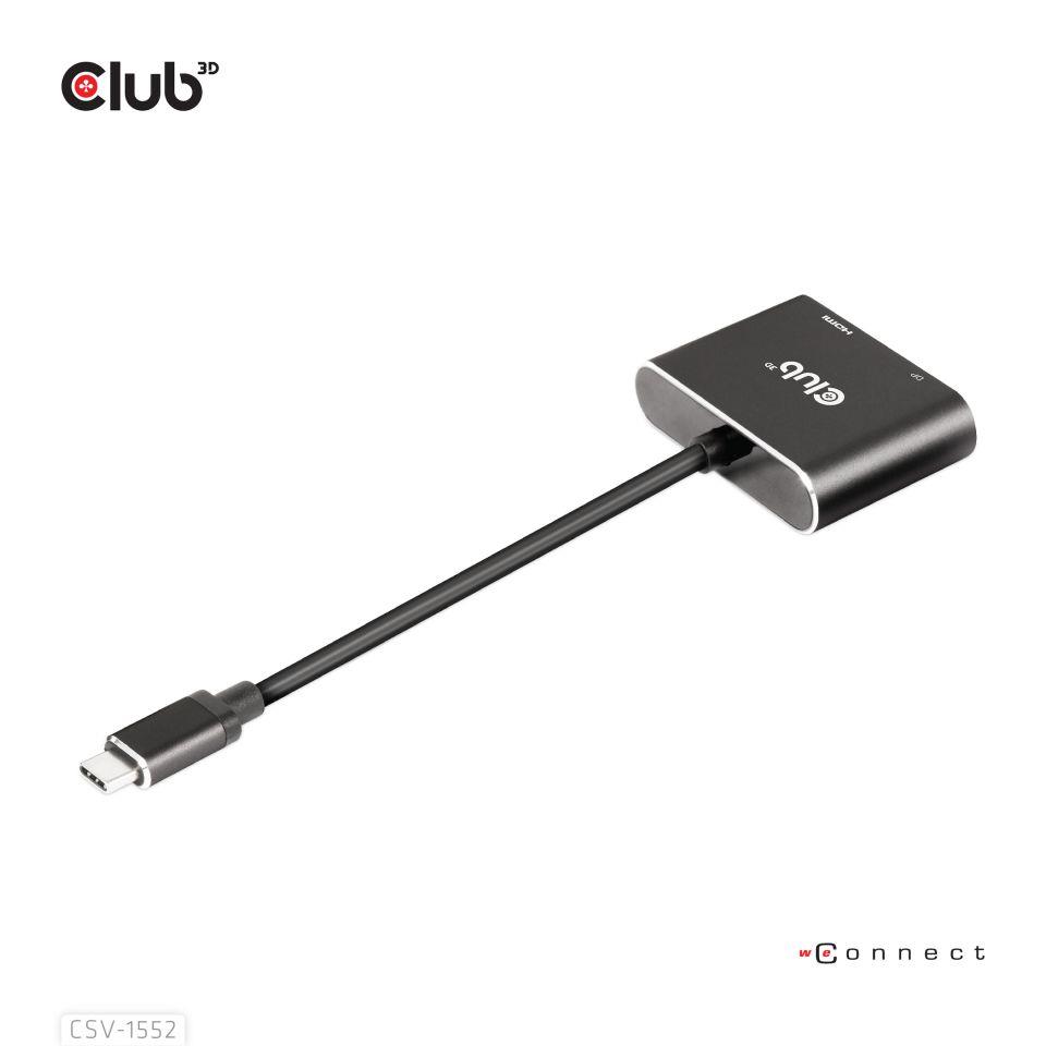 I/O HUB USB-C DP/HDMI/CSV-1552 CLUB3D - Image 3