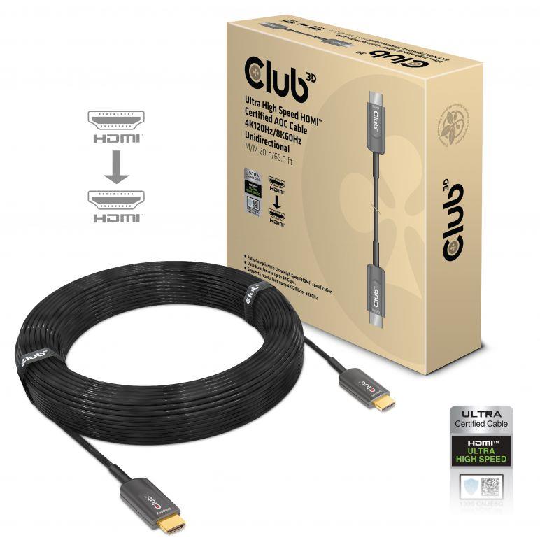 CABLE HDMI HIGH SPEED 20M/M/M CAC-1379 CLUB3D - Image 2