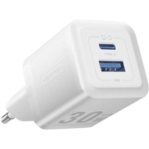 MOBILE CHARGER WALL 30W USB/2P WHITE FEQW0-EU VENTION