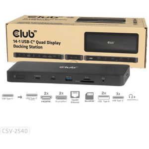 NB ACC DOCKING STATION 14IN1/USB-C 150W CSV-2540 CLUB3D