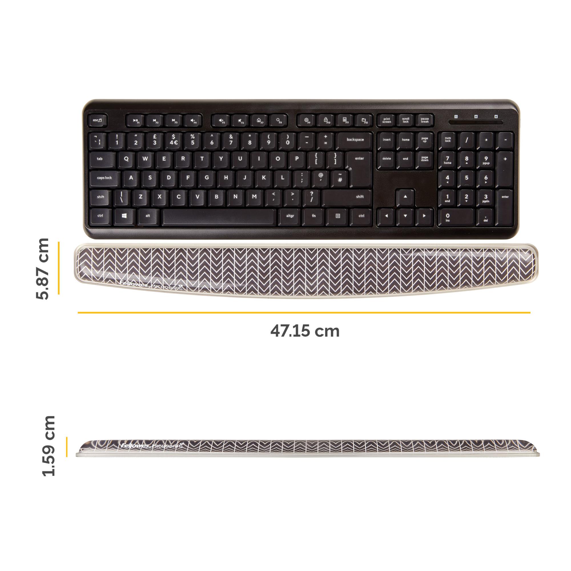 KEYBOARD ACC WRIST SUPPORT/CHEVRON 9653601 FELLOWES - Image 3