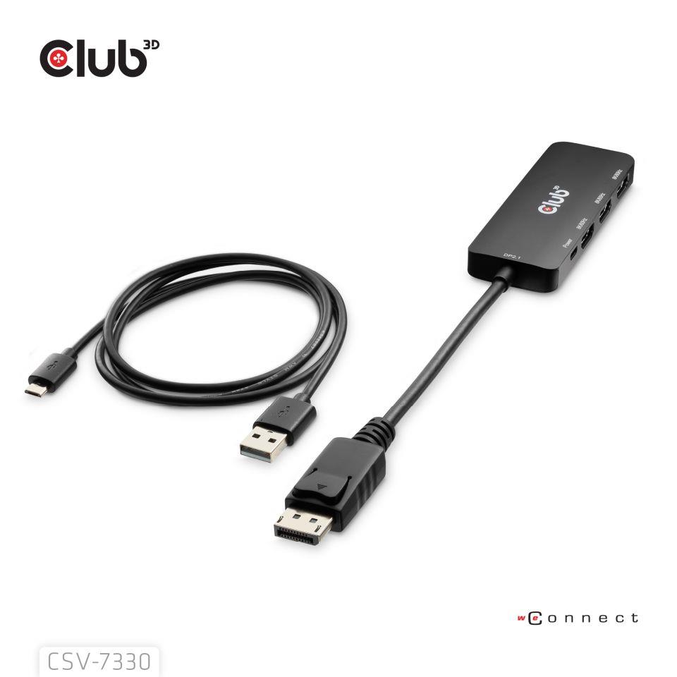 I/O ADAPTER DP TO HDMI TRIPLE/CSV-7330 CLUB3D - Image 2