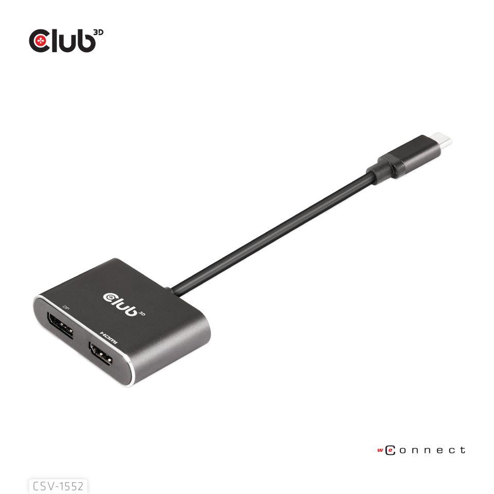 I/O HUB USB-C DP/HDMI/CSV-1552 CLUB3D - Image 2