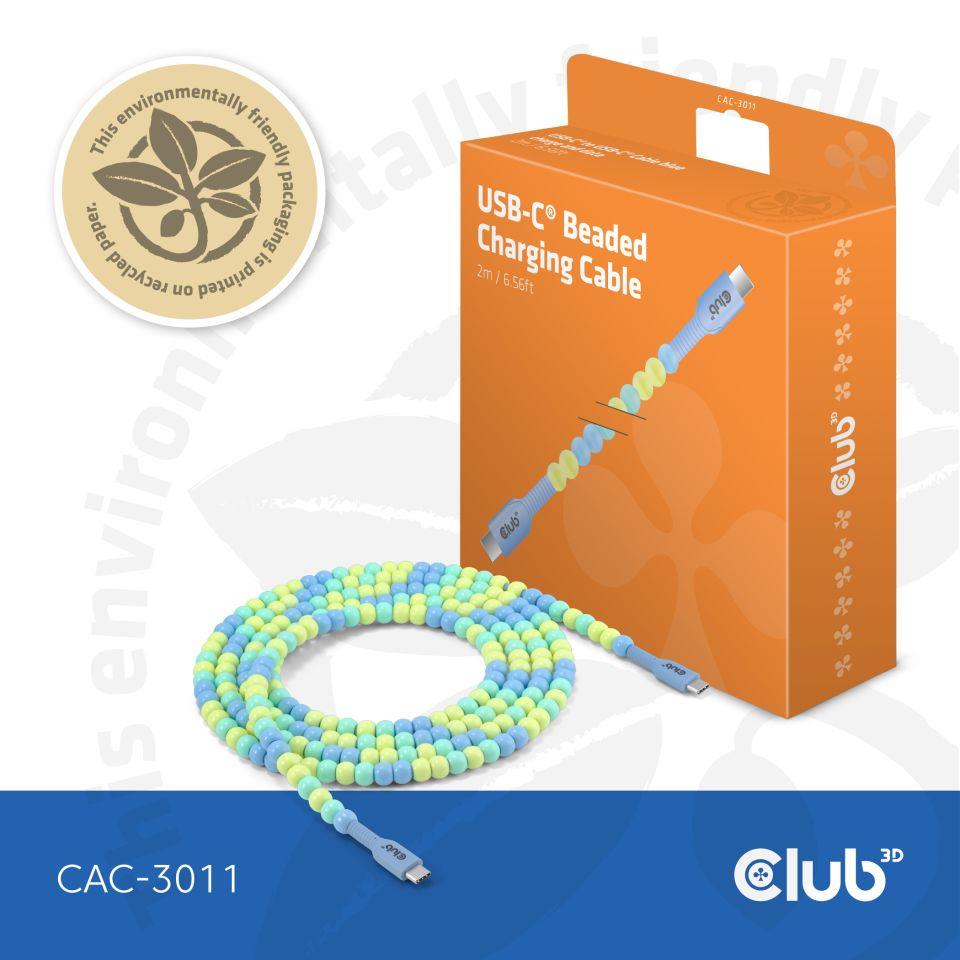 CABLE USB-C TO USB-C/BLUE CAC-3011 CLUB3D - Image 3