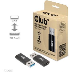 I/O ADAPTER USB3.2 TO USB-C/M/F CAC-1525 CLUB3D