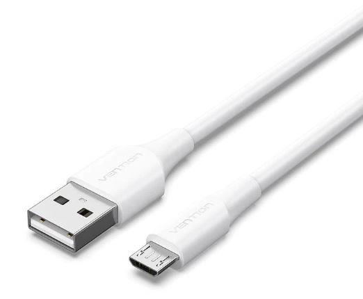 CABLE USB2.0 TO MICRO-B/1M WHITE CTIWF VENTION