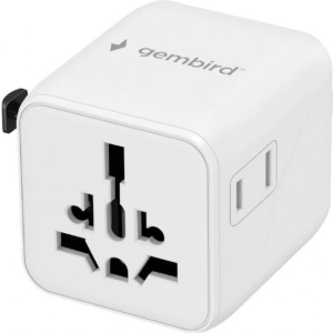 POWER ADAPTER TRAVEL/WHITE TPA-INT-01-W GEMBIRD