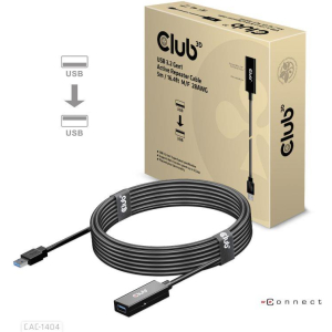 CABLE USB3.2 TO USB3.2 5M/M/F CAC-1404 CLUB3D