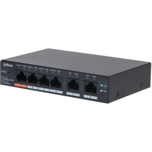 Switch DAHUA DH-CS4006-4ET2ET-60 Type L2 PoE ports 4 60 Watts CS4006-4ET2ET-60