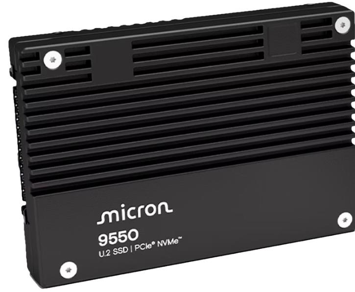 SSD MICRON SSD series 9550 PRO 30.72TB PCIe Gen5 NVMe NAND flash technology 3D TLC Write speed 10000 MBytes/sec Read speed 14000 MBytes/sec Form Factor U.2 MTFDLAL30T7THA-1BK1DABYYR