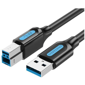 CABLE USB2.0 MALE TO MALE/3M BLACK COQBI VENTION
