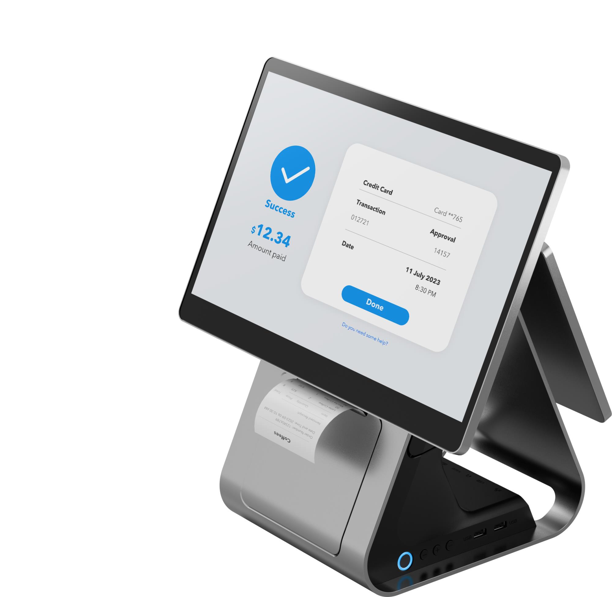 DESKTOP POS ECR 64GB 15"+10"/80MM SOFT 8561S C20PRO LANDI - Image 4