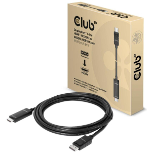 CABLE DP TO HDMI 3M/M/M CAC-1087 CLUB3D