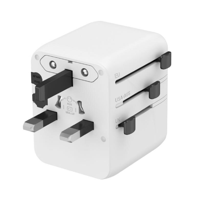 POWER ADAPTER TRAVEL 20W/WHITE TPA-1A2C20-01-W GEMBIRD - Image 3