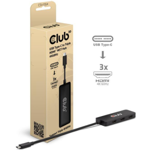 I/O HUB USB-C HDMI TRIPLE/CSV-1554 CLUB3D