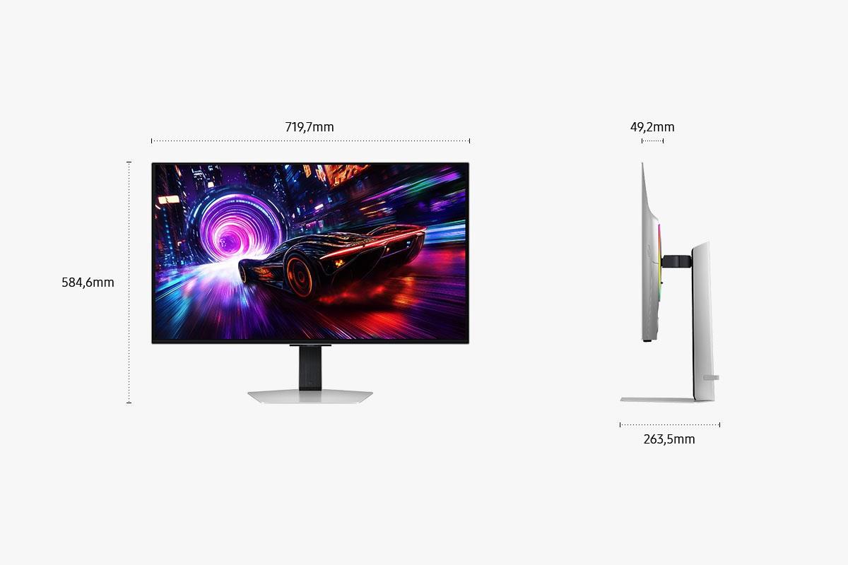 Monitor SAMSUNG S32FG810SU 32" Gaming/Smart/4K Swivel Pivot Height adjustable Tilt Panel OLED 3840x2160 16:9 240 0.03 ms Speakers Colour Silver LS32FG810SUXEN - Image 77