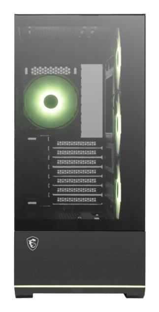 Case MSI MAG PANO 110R PZ MidiTower Case product features Transparent panel Not included Colour Black MAGPANO110RPZ - Image 5