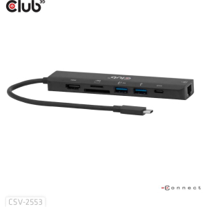 I/O HUB 7IN1 USB-C HDMI/100W CSV-2553 CLUB3D