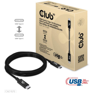 CABLE USB-C TO USB-C 2M/M/M CAC-1575 CLUB3D