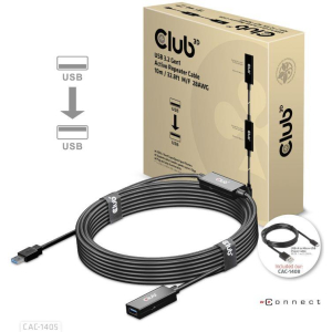 CABLE USB3.2 REPEATER 10M/M/F CAC-1405 CLUB3D