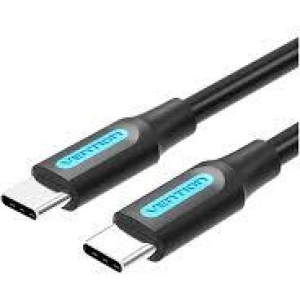 CABLE USB-C TO USB-C/1M BLACK COSBF VENTION