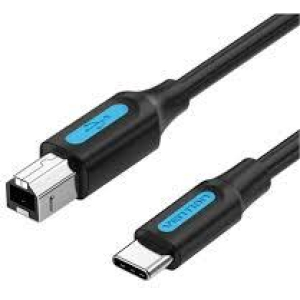 CABLE USB-C TO USB 2.0B/2M BLACK CQUBH VENTION