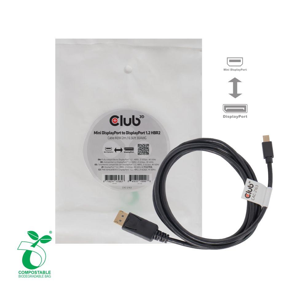 CABLE MINI DP TO DP 2M/M/M CAC-2163 CLUB3D - Image 3