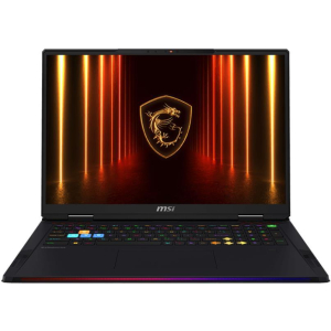 Notebook MSI Raider 18 HX AI A2XWJG CPU  Core Ultra U9-285HX 2800 MHz 18" 3840x2400 RAM 64GB DDR5 6400 MHz SSD 2TB+2TB NVIDIA GeForce RTX 5090 24GB ENG Card Reader SD Expres Windows 11 Home Black 3.6 kg RDR18HXAIA2XWJG-232NL