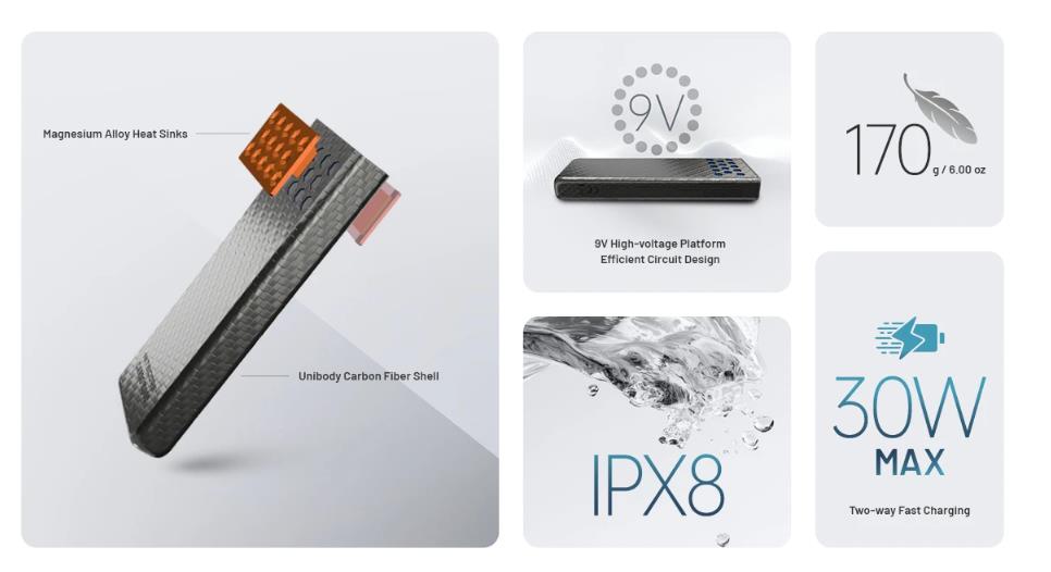 POWER BANK 10000MAH/CARBO 10000 G2 BLUE NITECORE - Image 7