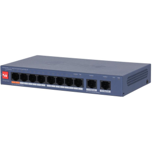 Switch DAHUA DH-CS4010-8ET2GT-60 PoE ports 8 60 Watts CS4010-8ET2GT-60