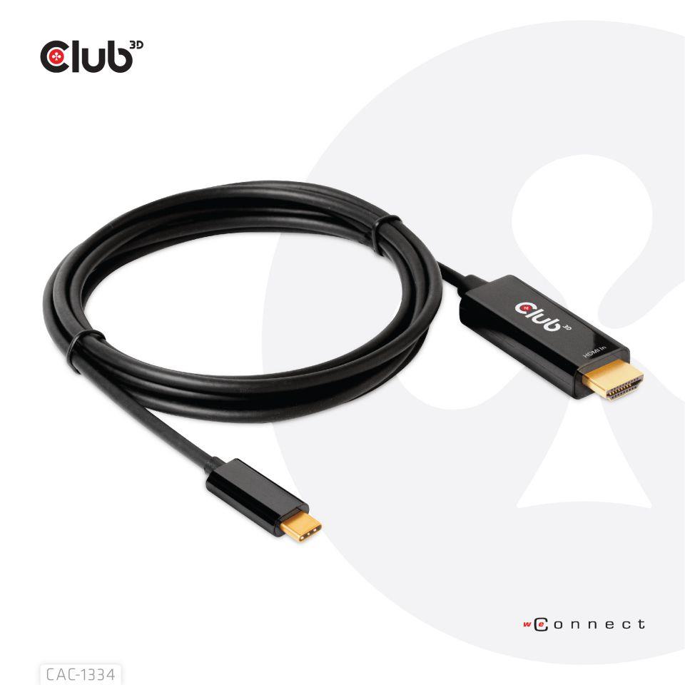 CABLE HDMI TO USB-C 1.8M/M/M CAC-1334 CLUB3D - Image 3