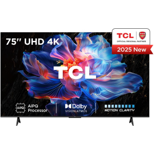 TV Set TCL 75 " 4K Ultra HD 3840 x 2160 pixels Flat 16:9 DLED 75V6C