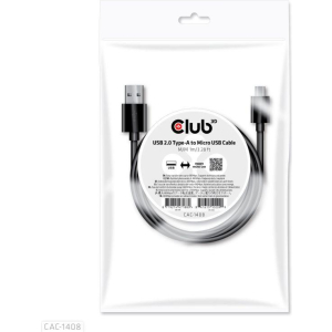 CABLE USB TO MICRO USB 1M/M/M CAC-1408 CLUB3D