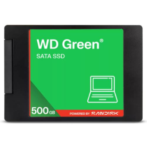 SSD WESTERN DIGITAL Green 500GB 3D NAND Read speed 545 MBytes/sec 2,5" MTBF 2000000 hours WDS500G5G0A