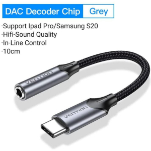 ADAPTER USB-C TO AUDIO 3.5MM/0.1M BGMHA VENTION