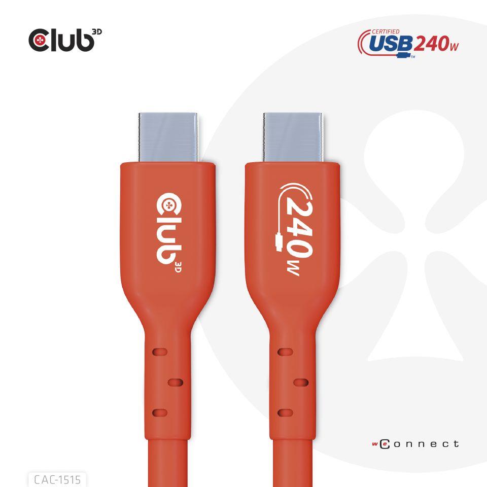 CABLE USB-C TO USB-C 4M/M/M CAC-1515 CLUB3D - Image 2
