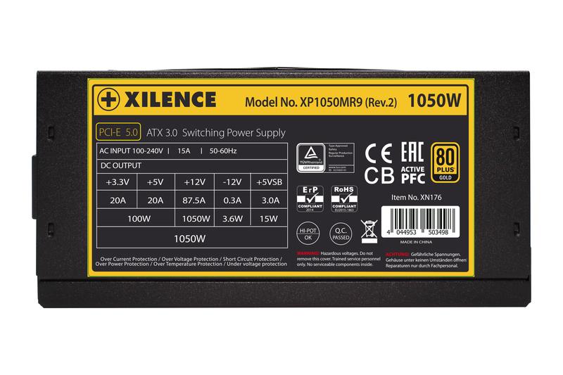 Power Supply XILENCE 1050 Watts Efficiency 80 PLUS GOLD PFC Active XN176 - Image 10