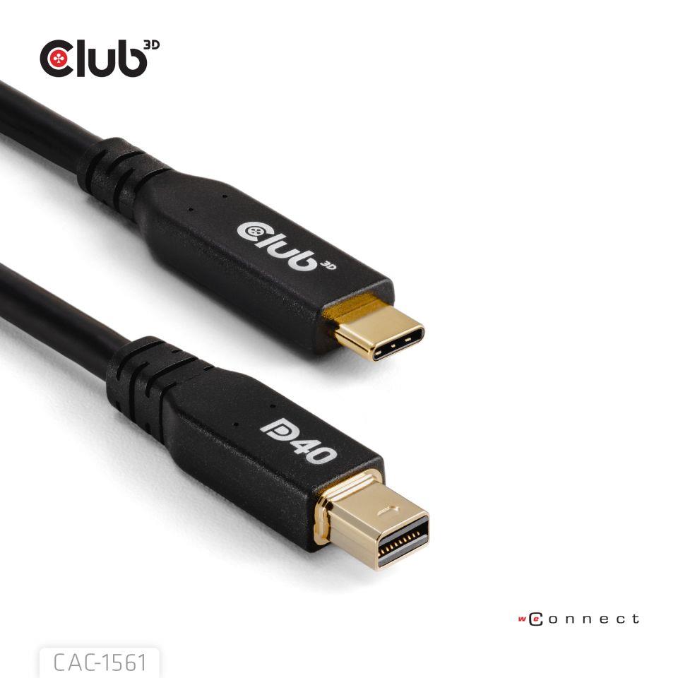 CABLE USB-C TO MINI DP 1.2M/M/M CAC-1561 CLUB3D - Image 3