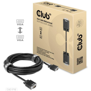 CABLE VGA TO VGA 10M/M/M CAC-1710 CLUB3D