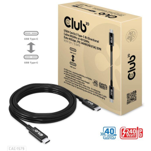 CABLE USB-C 3M/M/M CAC-1579 CLUB3D