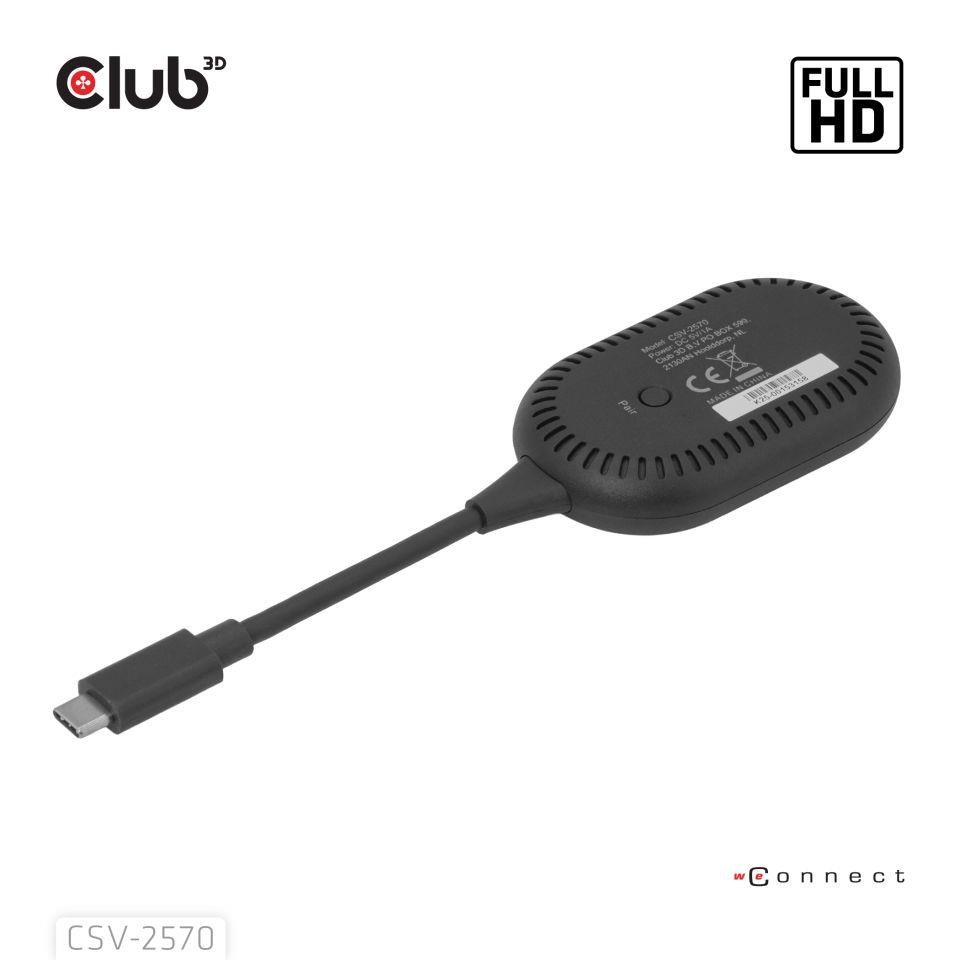 I/O ADAPTER WRL USB-C TO HDMI/CSV-2570 CLUB3D - Image 2