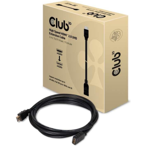 CABLE HDMI TO HDMI 3M/M/F CAC-1321 CLUB3D