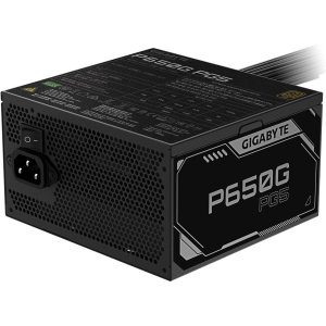 Power Supply GIGABYTE GP-P650G PG5 ATX 3.1 650 Watts Efficiency 80 PLUS GOLD PFC Active MTBF 100000 hours GP-P650GPG5