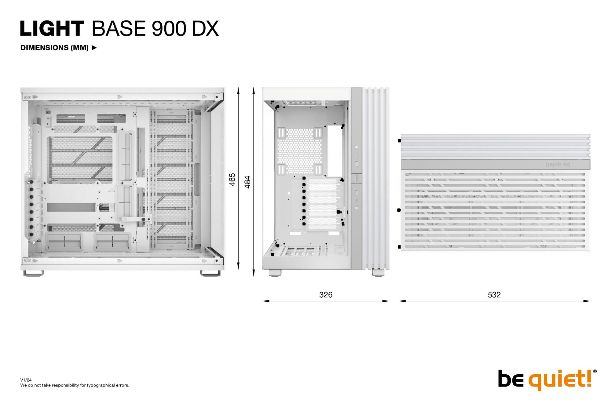 Case BE QUIET LIGHT BASE 900 DX Tower ATX EATX MicroATX MiniITX XL-ATX Colour White BGW70 - Image 14