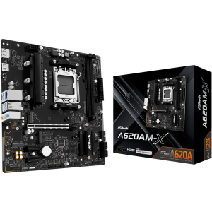 Mainboard ASROCK AMD A620A SAM5 Micro-ATX Memory DDR5 Memory slots 2 A620AM-X