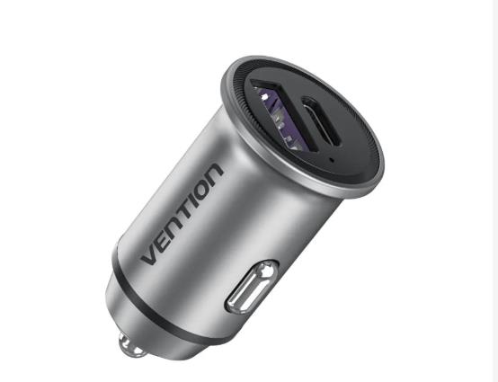 MOBILE CHARGER CAR 30W USB/2P GRAY FFFH0 VENTION