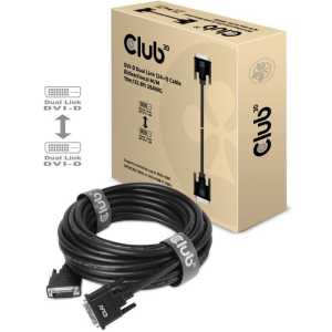 CABLE DVI-D TO DVI-D 10M/M/M CAC-1220 CLUB3D