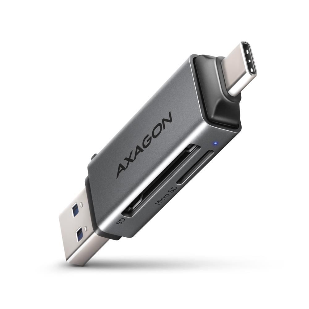 CARD READER USB-C+USB3.2 2SLOT/SD/MICROSD CRE-DAC AXAGON - Image 3